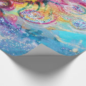 SEA DRAGON Aqua Blue Fantasy Geschenkpapier (Ecke)