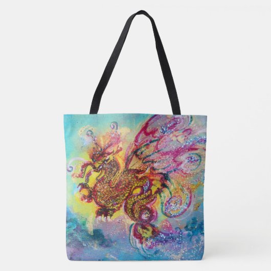 SEA DRAGON Aqua Blue Fantasy Tasche (Vorderseite)