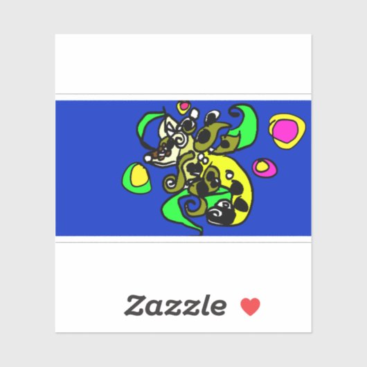 Sea dragon art  aufkleber (Blatt)