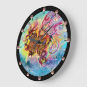 SEA DRAGON GROßE WANDUHR (Winkel)