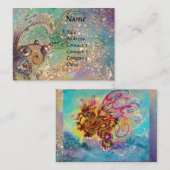 SEA DRAGON ,/ MAGIC BUTTERFLFLICH PFLANZE, aquamar Visitenkarte (Vorne/Hinten)