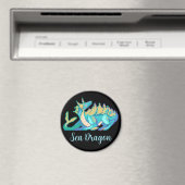 Sea Dragon pixel art Magnet (In Situ (Geschirrspüler))