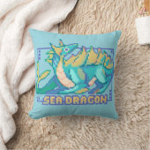 Sea Dragon, Pixel Art, pixelart Kissen (Decke)