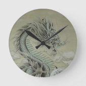 Sea Dragon Runde Wanduhr (Vorderseite)