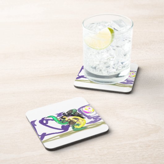 Sea dragon Summer Getränkeuntersetzer (Rechte Seite)