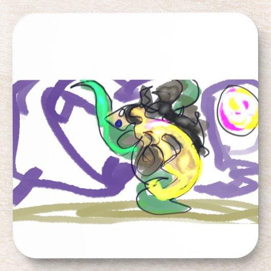 Sea dragon Summer Getränkeuntersetzer (Vorderseite)