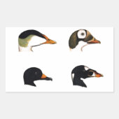 Sea Ducks Logo Rechteckiger Aufkleber (Vorderseite)