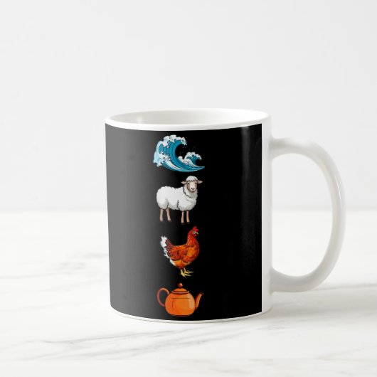 Sea Ewe Hen Tea Funny Joke Saying Quote Men Women  Kaffeetasse (Rechts)