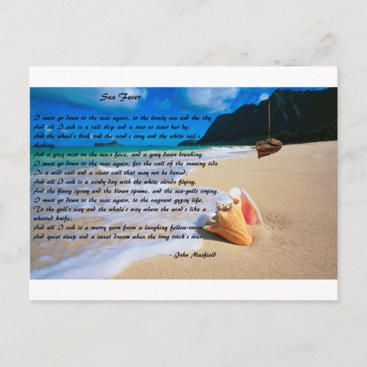 Sea Fee by: John Masefield Postkarte (Vorderseite)