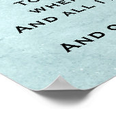 Sea Fee Masefield Gedicht Poster (Ecke)