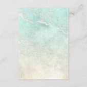 Sea Foam Beach Wedding Details ID837 Begleitkarte (Rückseite)