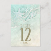 Sea Foam Beach Wedding ID837 Einladung (Vorderseite)