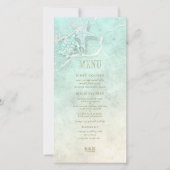 Sea Foam Beach Wedding Menu ID837 (Vorderseite)