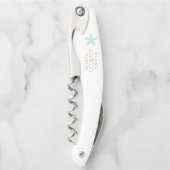 Sea Foam Beach Wedding Starfish ID837 Kellnermesser (Vorderseite)