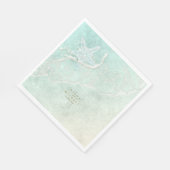 Sea Foam Beach Wedding Starfish ID837 Serviette (Ecke)