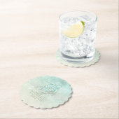 Sea Foam Beach Wedding Turtle ID837 Untersetzer (Vor Ort)