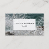 Sea Foam Foto Visitenkarte (Vorderseite)