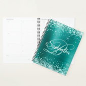 Sea Foam Green Glitzer Aqua Aquamarin Foil Monogra Planer (Anzeige)