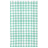 Sea Foam Green und White Gingham Tischdecke (Vorderseite)