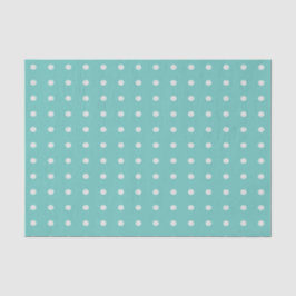 Sea Foam Green und White Polka Dots Seidenpapier