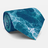 Sea Foam Necktie Krawatte (Gerollt)