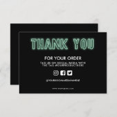 Sea Foam Neon Sign Vielen Dank, Media Insert (Vorne/Hinten)