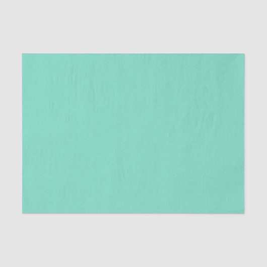 Sea Foam Rich Green Aqua Solid Seidenpapier (Vorderseite)