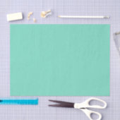 Sea Foam Rich Green Aqua Solid Seidenpapier (Handwerk)