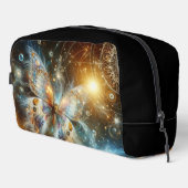 Sea Foam Vibrant Celestial Butterfly Waschbeutel (Rechte Ecke)