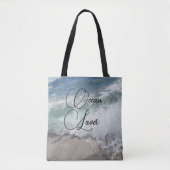 Sea Foam Wave Ocean Lover Personalisiert Tasche (Vorderseite)