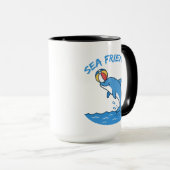 Sea Friends Dolphin Mug – Cute Ocean Animal Cup fo Tasse (VorderseiteRechts)