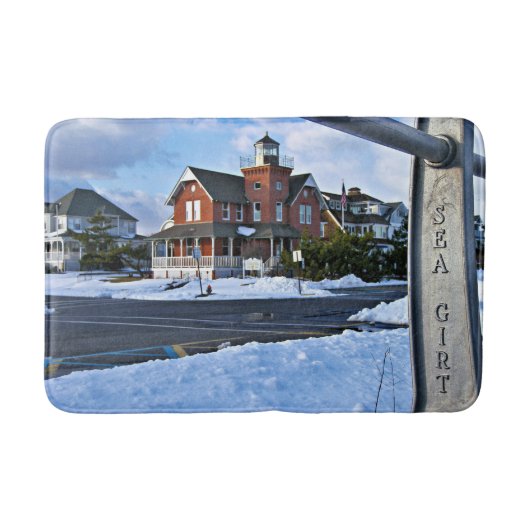 Sea Girt Lighthouse, New Jersey Bath Mat Badematte (Vorderseite)