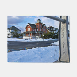 Sea Girt Lighthouse, New Jersey Door Mat Fußmatte