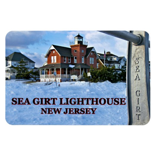 Sea Girt Lighthouse, New Jersey Flexi Magnet (Horizontal)