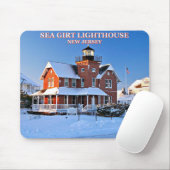 Sea Girt Lighthouse, New Jersey Mousepad (Mit Mouse)