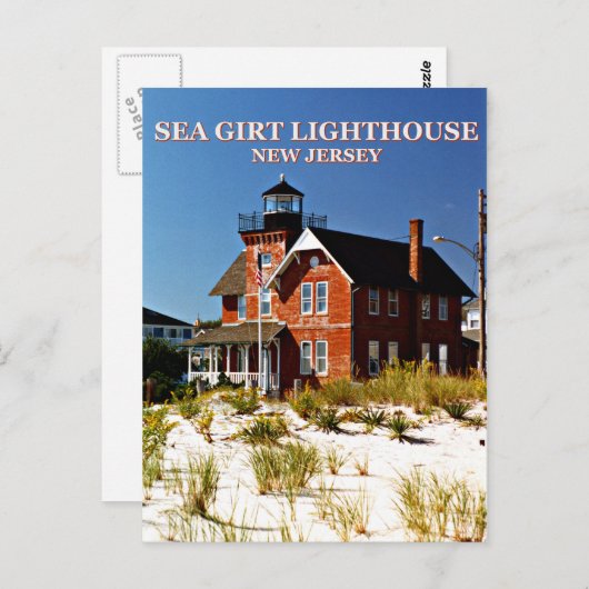 Sea Girt Lighthouse, New Jersey Postcard Postkarte (Vorne/Hinten)