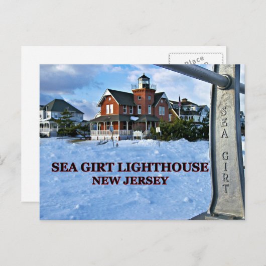 Sea Girt Lighthouse, New Jersey Postcard Postkarte (Vorne/Hinten)