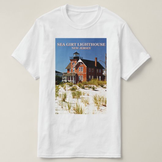Sea Girt Lighthouse, New Jersey T - Shirt (Design vorne)