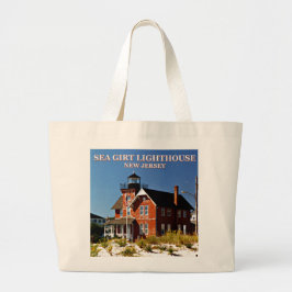 Sea Girt Lighthouse, New Jersey Tote Bag Jumbo Stoffbeutel