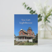 Sea Girt Lighthouse Postcard Postkarte (Stehend Vorderseite)