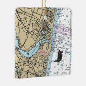 Sea Girt NJ Chart Keramikornament (Rechts)