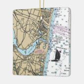 Sea Girt NJ Chart Keramikornament (Links)