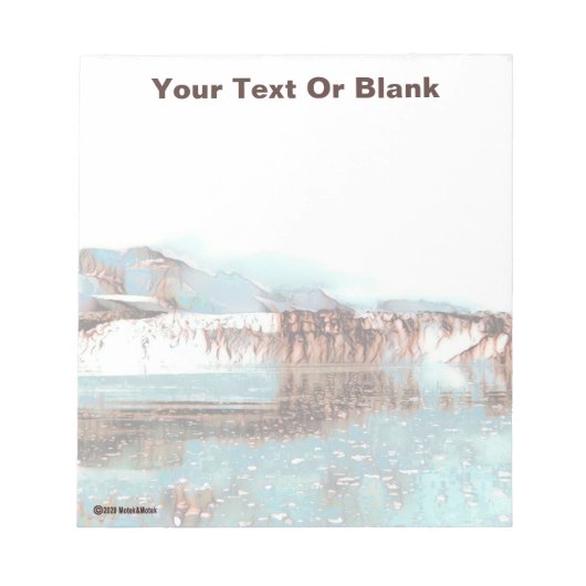 Sea Glacier Notizblock (Vorderseite)