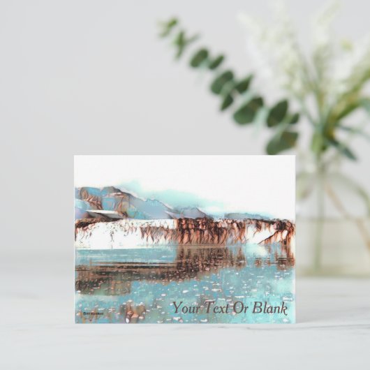 Sea Glacier Postkarte (Stehend Vorderseite)
