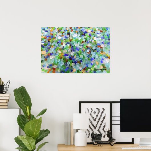 Sea Glass-1 Poster (Heimbüro)