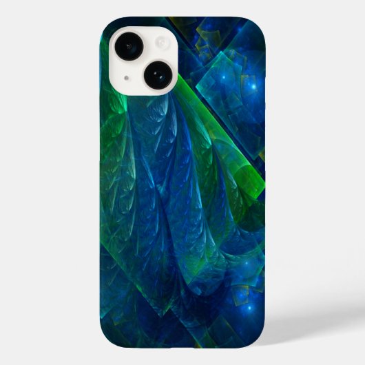 Sea Glass 3D Abstrakt Case-Mate iPhone Hülle (Rückseite)