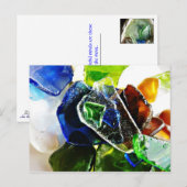 Sea Glass Ambiente Postkarte (Vorne/Hinten)