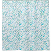 Sea Glass Coastal Malermuster Duschvorhang (Vorderseite)