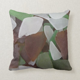 Sea Glass Collection Foto Earth Tone Beach Kissen