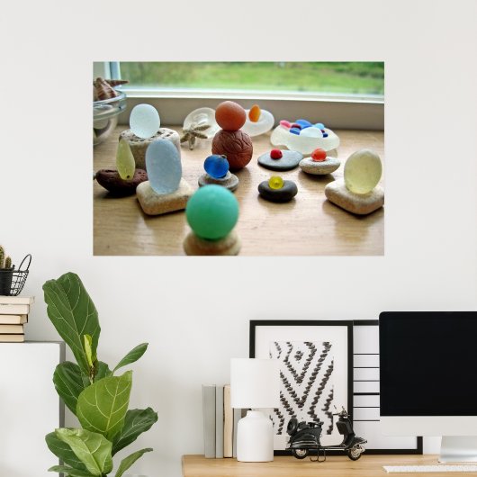 Sea Glass Delight Poster (Heimbüro)